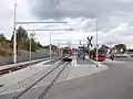 Moderne Verknüpfung zwischen Bahn und Bus