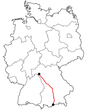 Verlauf der B 13