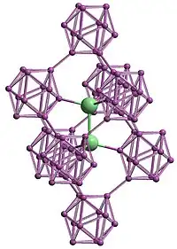 Kristallstruktur von B12As2