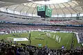 Zu Fußballspielen wird der BC Place mit Hilfe eines Zeltdaches in ein Fußballstadion verwandelt.