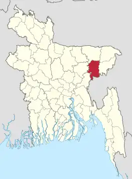 Distrikt Habiganj in Bangladesch