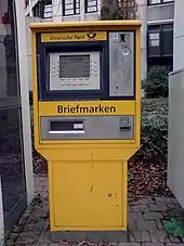 Briefmarkenautomat der Deutschen Post AG