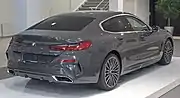 BMW M850i Gran Coupé (G16), Heckseitenansicht