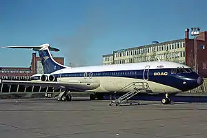 VC10 der Fluggesellschaft BOAC