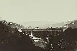 Bau der ersten Unteren Limmatbrücke 1875