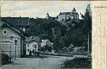 Bahnhof Rosenburg, um 1900