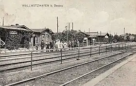 Bahnhof um 1900 von Südosten