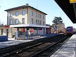 Empfangsgebäude Hersbruck rechts Pegnitz