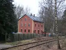 Bahnhof Auerswalde-Köthensdorf (2016) mit Gleisresten