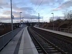 Bahnsteige des Bahnhofs