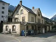 Der ehemalige Bahnhof von Mesocco