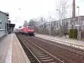 Bahnhof St. Egidien mit RB nach Zwickau (2016)