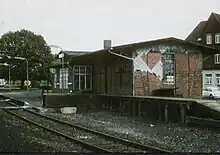 Bahnhofsgebäude von Groß Berkel, um 1980