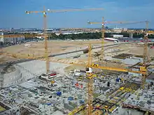 Blick auf das Baufeld im August 2010