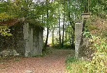 Reste einer Brücke westlich Jesberg