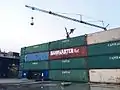 Containerburg am alten Standort