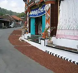 Zum Trocknen ausgelegte Nelken in Munduk, Bali