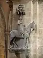 Der Bamberger Reiter, 1225/37, die älteste vollrunde Reiterstatue seit der Antike.