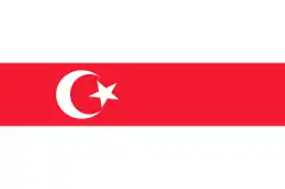 Minderheitenflagge der turkstämmigen Belarus-Tataren