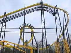 Batman The Ride in Six Flags Great AdventureHinweis: Die technischen Daten beziehen sich auf das Ursprungsmodell in Six Flags Great America, kleine Abweichungen zu anderen Bahnen sind möglich.