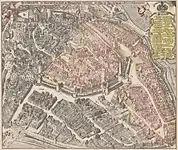 Plan der Stadt 1709