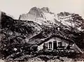 Glecksteinhütte 1880, fotografiert von Jules Beck