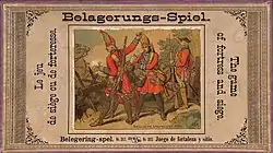 Belagerungsspiel; Verlag Werner und Schumann, um 1890