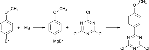 1. Stufe der Bemotrizinol-Synthese nach Hüglin et al.