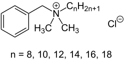 Struktur von Benzalkoniumchlorid