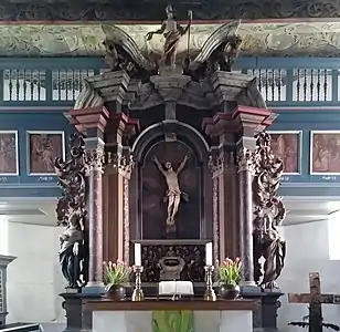 Barockaltar vor der Ostempore