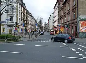 Zugang zum U-Bahnhof in der Berger Straße