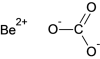 Strukturformel von Berylliumcarbonat