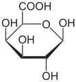 β-D-Galacturonsäure in Haworth-Schreibweise