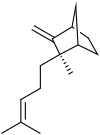 Strukturformel (–)-β-Santalen