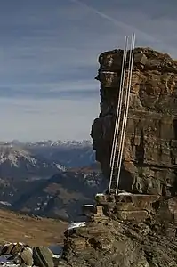 Blick auf den Beverin Pintg an der Südostflanke.