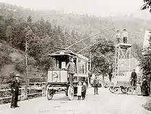 Obus-Turmwagen bei der Bielatalbahn (1901 bis 1904)