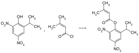 Synthese von Binapacryl