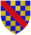 gold-blau geschacht (Wappen der Stadt Dreux)