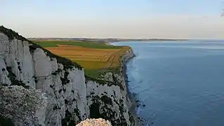 Blick vom Cap Blanc-Nez über die Bucht von Wissant zumCap Gris-Nez