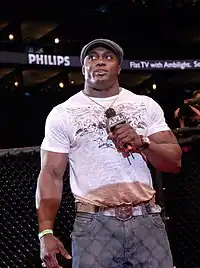 Bobby Lashley bei AFL: Bulletproof (2008)