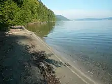 Binnensee: Bodensee mit Sandstrand bei der Marienschlucht