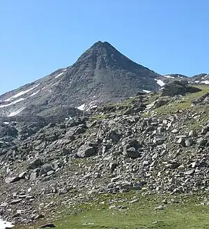 Böses Weibl beim Aufstieg vom Peischlachtörl