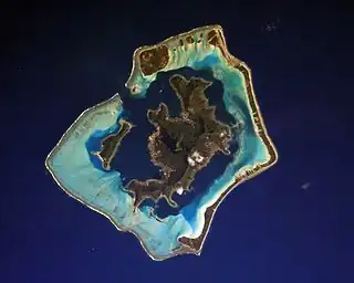 NASA-Aufnahme von Bora Bora