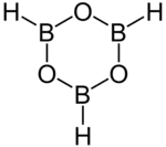 Strukturformel von Boroxin