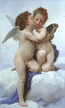 William Adolphe Bouguereau: L’Amour et Psyché, enfants (1890)