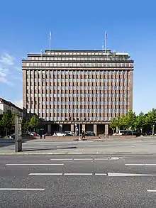 Brahms Kontor Hamburg, Ansicht vom Johannes-Brahms-Platz (2015)