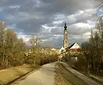 Braunau am Inn Pfarrkirche und Reste der alten Stadtbefestigung