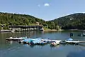 Vom Doubs gebildeter Lac des Brenets