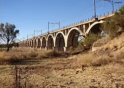 Eisenbahnbrücke über den Vaal bei Warrenton