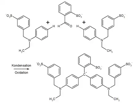 Synthese von Brillantblau FCF